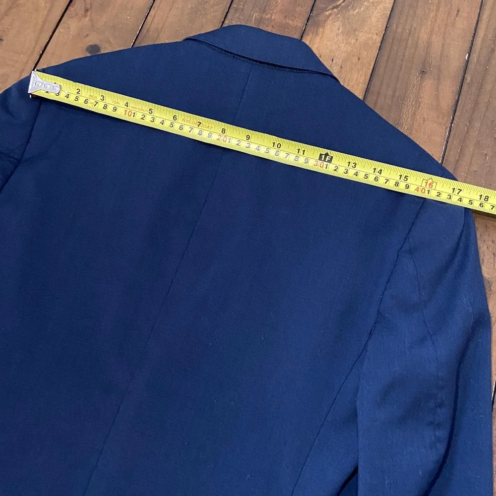 Bonobos Mens Slim Fit Navy Blue Wool Blazer Sport Coat 36S 15400-BLH06